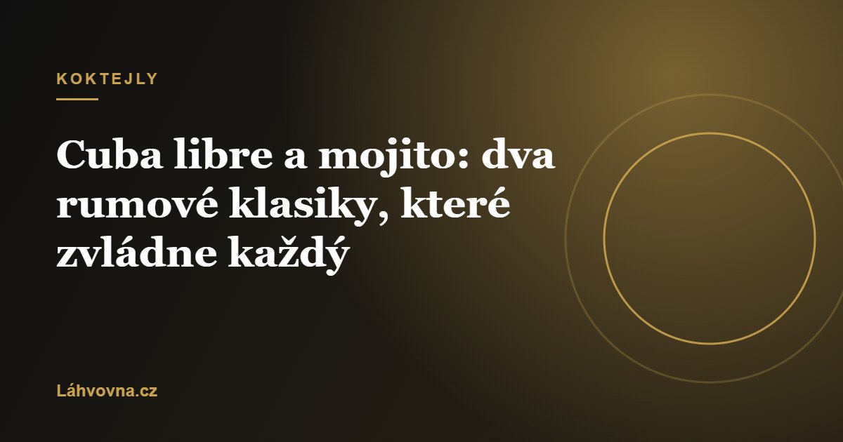 Koktejly a míchané nápoje