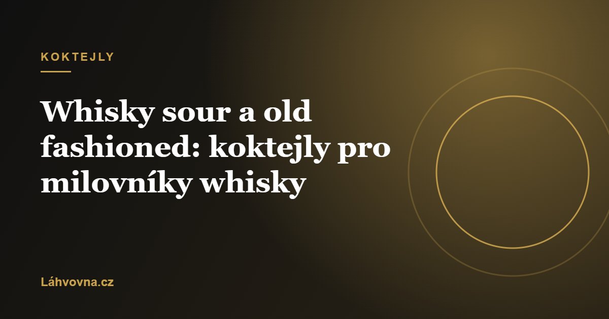 Koktejly a míchané nápoje